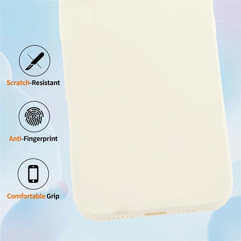 For Xiaomi 17 Case Precise Camera Cutouts Soft TPU Shockproof Phone Cover - White