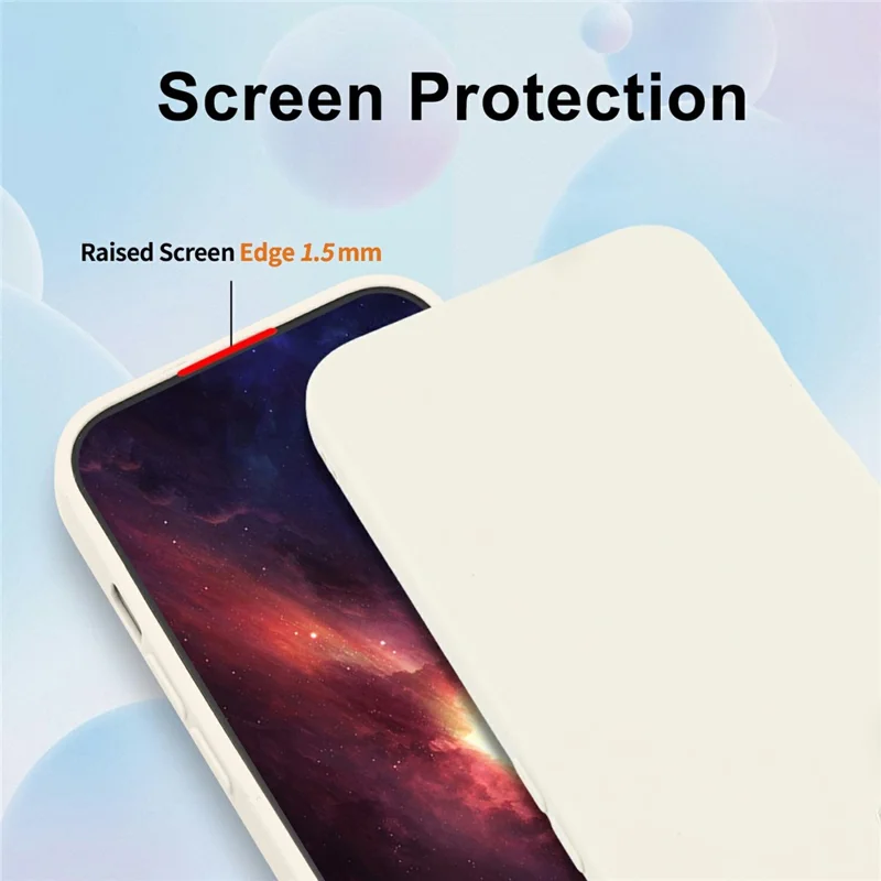 For iPhone 17 Case Precise Camera Cutouts Soft TPU Shockproof Phone Cover - White