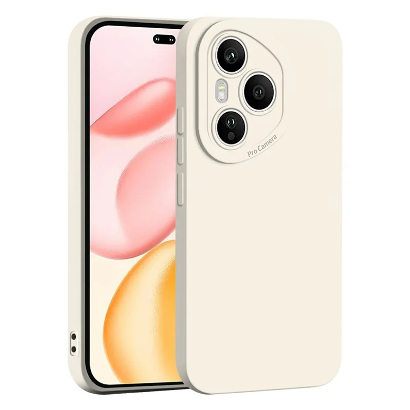 For Honor 400 Pro 5G (Global) Case Precise Camera Cutouts Soft TPU Shockproof Phone Cover - White