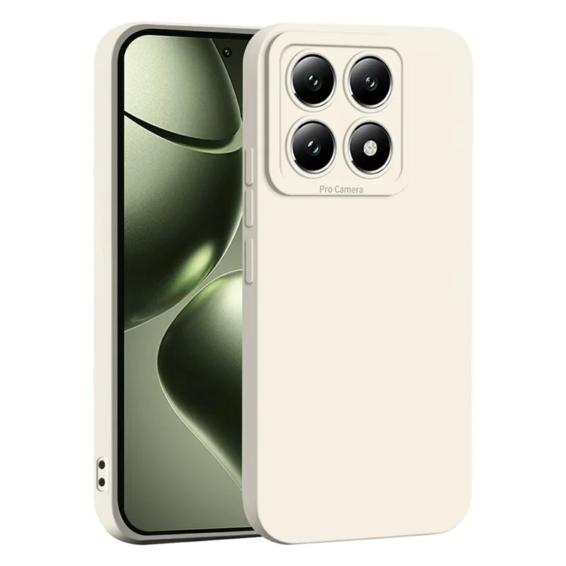 For Xiaomi 14T Case Precise Camera Cutouts Soft TPU Shockproof Phone Cover - White