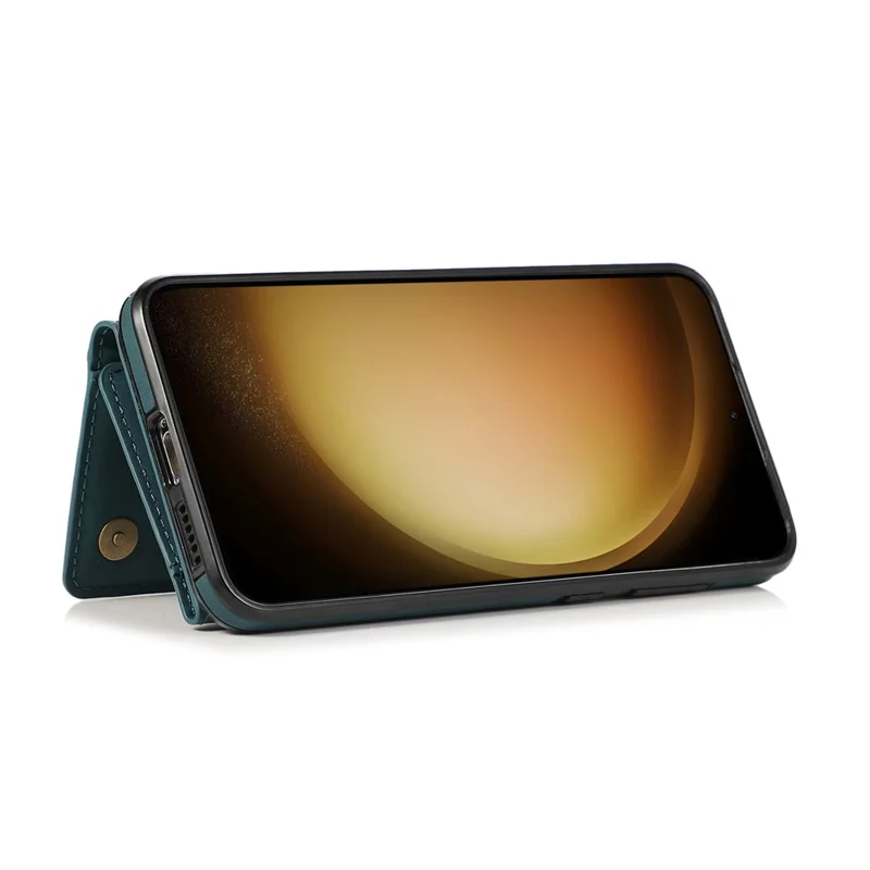 For Samsung Galaxy A57 5G Phone Case Tri-Fold Wallet Kickstand PU Leather + TPU Back Cover - Blue