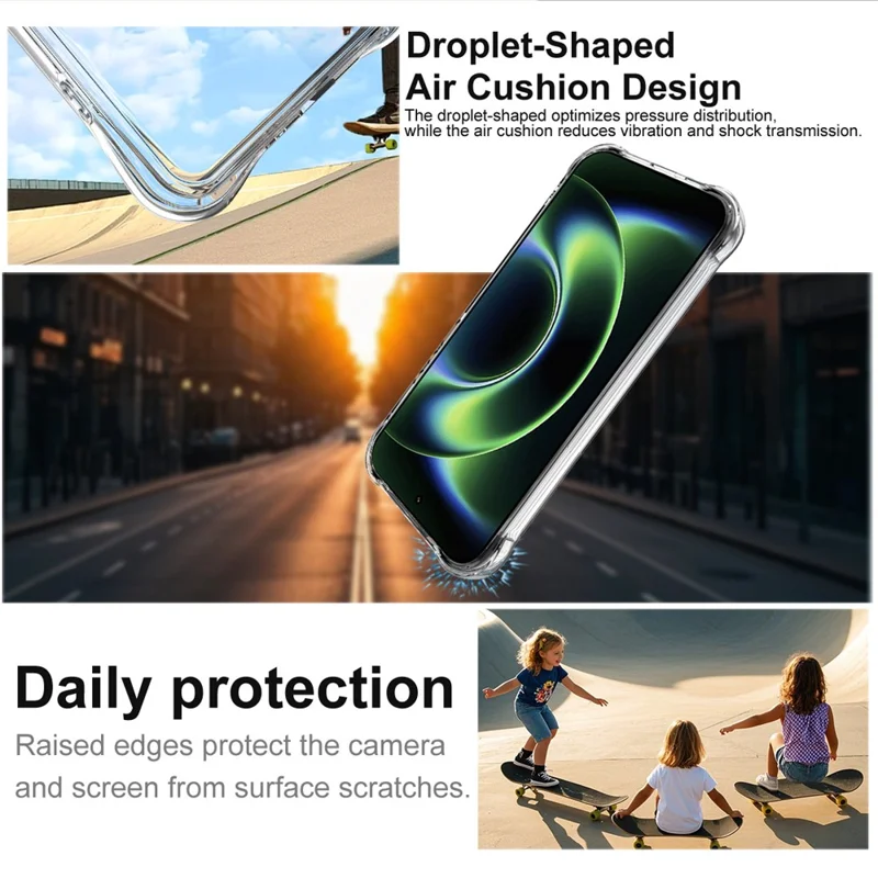 IMAK For Xiaomi 17 Ultra 5G / 17 Ultra by Leica Case TPU Phone Cover Airbag Shockproof Protection - Transparent