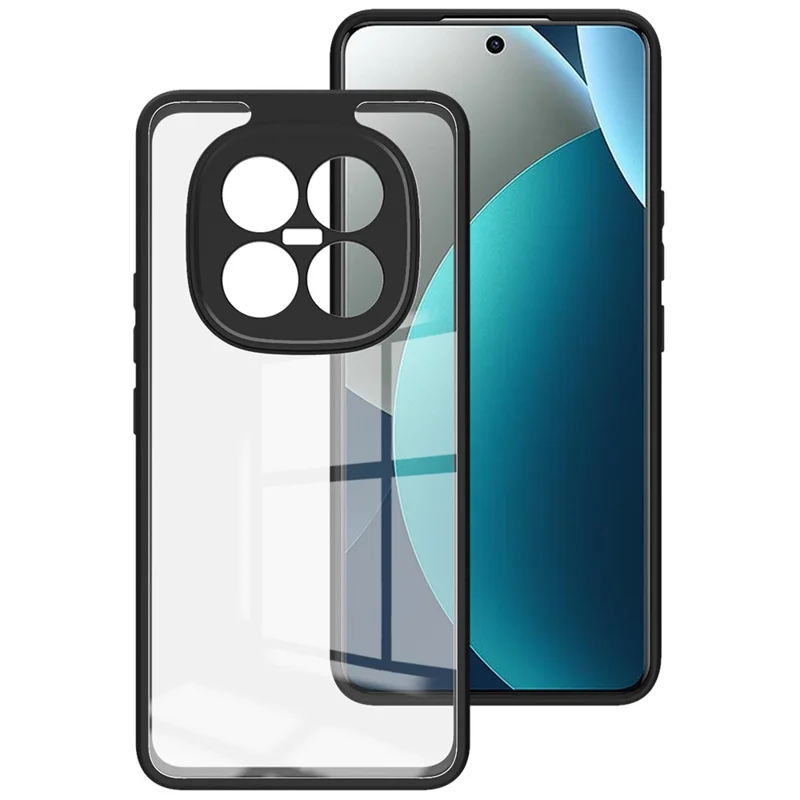 IMAK UX-9A Series For Xiaomi Redmi Note 15 Pro 4G (Global) Case TPU PC Phone Cover Reinforced Corners - Transparent