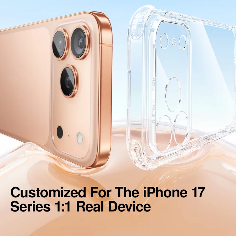 SMARTDEVIL pour iPhone 17 Pro Max coque transparente en TPU anti-chute - Transparent