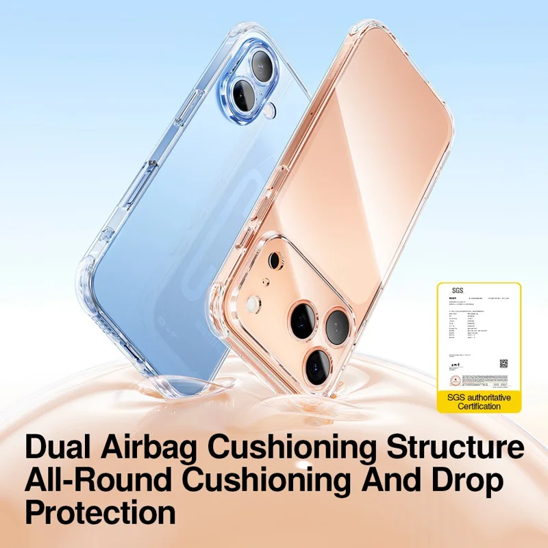 SMARTDEVIL For iPhone 17 Pro Clear Case TPU Anti-drop Phone Cover - Transparent