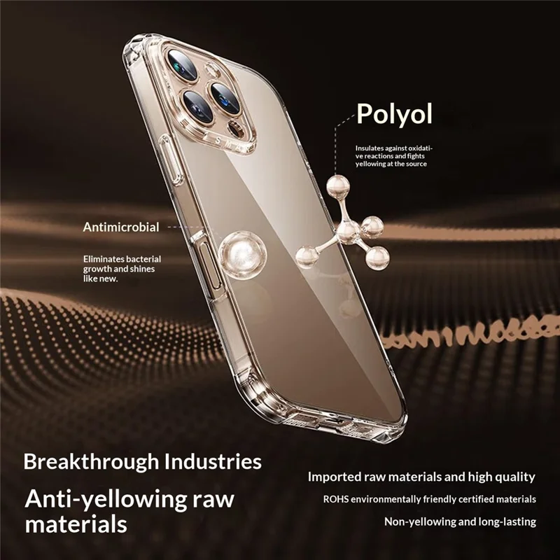 SMARTDEVIL For iPhone 16 Pro Clear Case TPU Anti-drop Phone Cover - Transparent