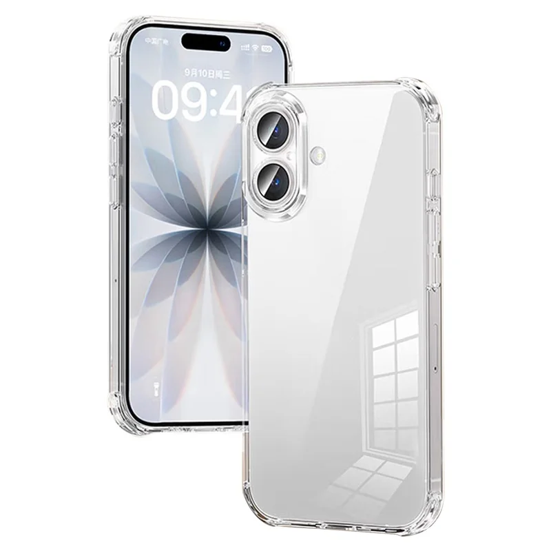 SMARTDEVIL For iPhone 16 Plus Clear Case TPU Anti-drop Phone Cover - Transparent