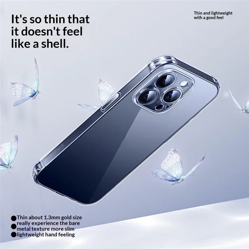 SMARTDEVIL For iPhone 13 Pro Clear Case TPU Anti-drop Phone Cover - Transparent