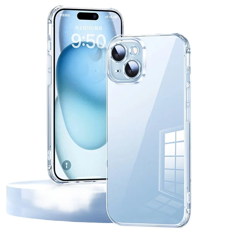 SMARTDEVIL For iPhone 13 Clear Case TPU Anti-drop Phone Cover - Transparent