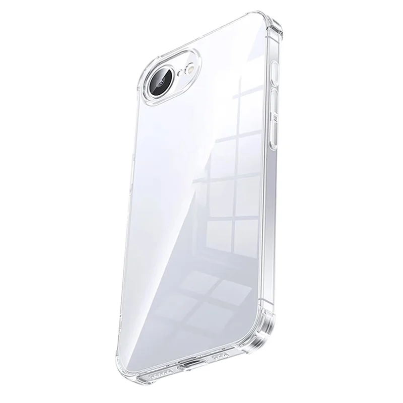 SMARTDEVIL For iPhone 16e Clear Case TPU Anti-drop Phone Cover - Transparent