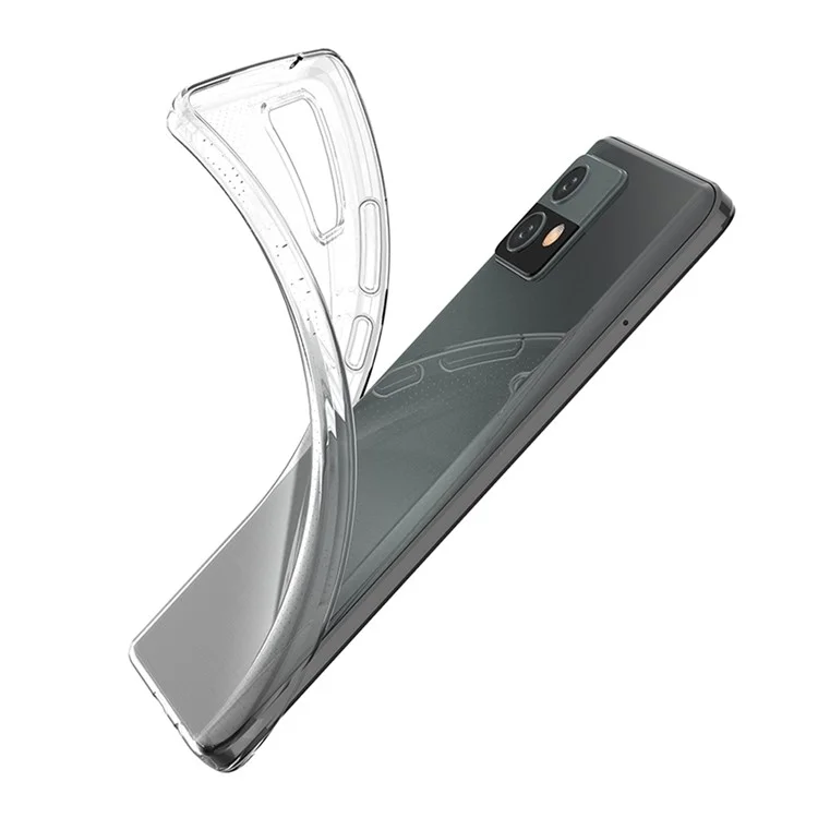 Для Motorola Moto G72 4G Мягкий TPU прозрачный чехол для телефона Ультратонкий защитный чехол для смартфона