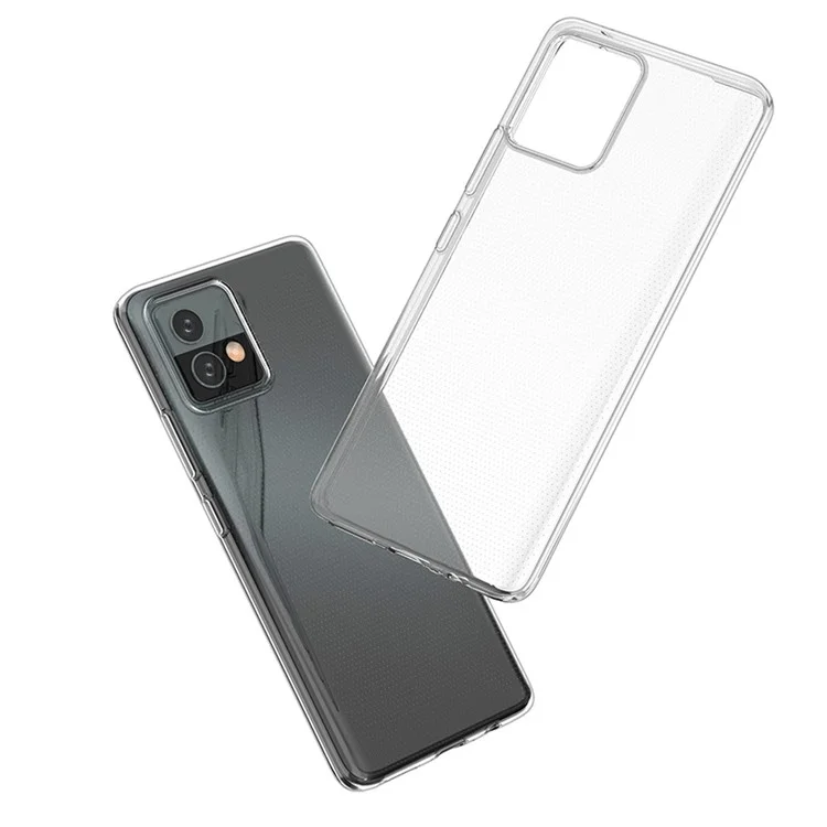 Для Motorola Moto G72 4G Мягкий TPU прозрачный чехол для телефона Ультратонкий защитный чехол для смартфона