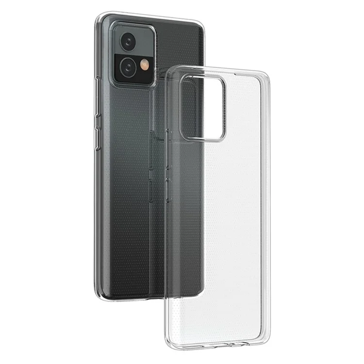 Для Motorola Moto G72 4G Мягкий TPU прозрачный чехол для телефона Ультратонкий защитный чехол для смартфона