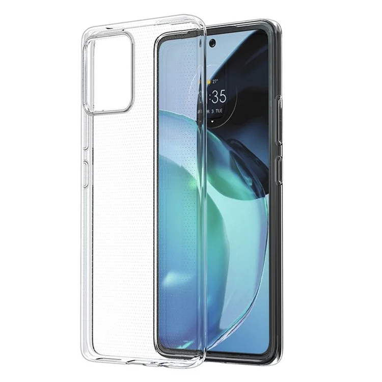 Для Motorola Moto G72 4G Мягкий TPU прозрачный чехол для телефона Ультратонкий защитный чехол для смартфона