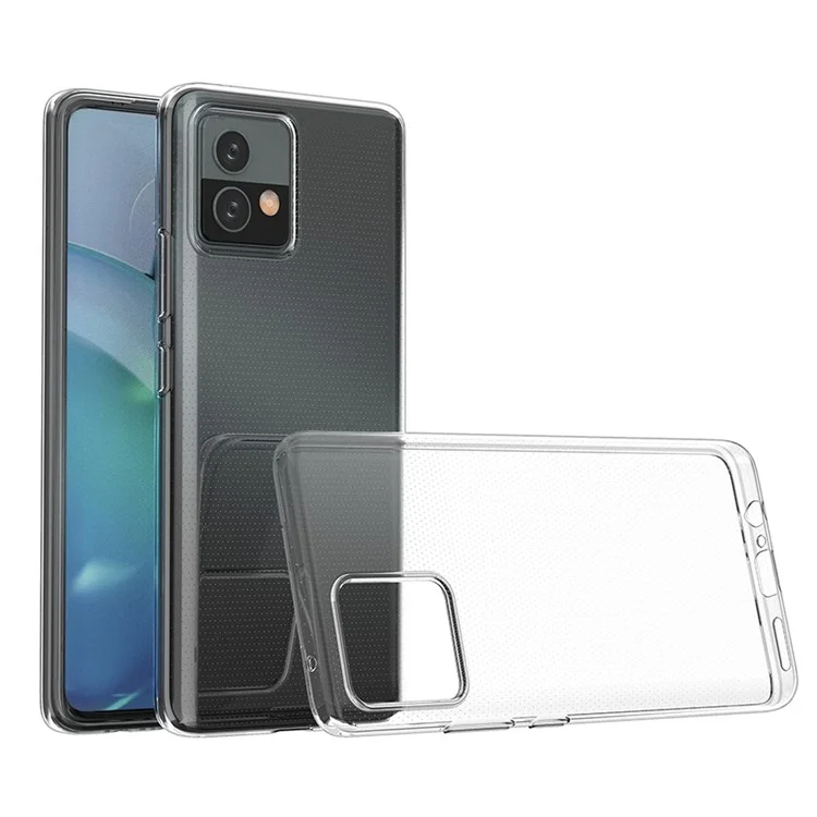 Для Motorola Moto G72 4G Мягкий TPU прозрачный чехол для телефона Ультратонкий защитный чехол для смартфона