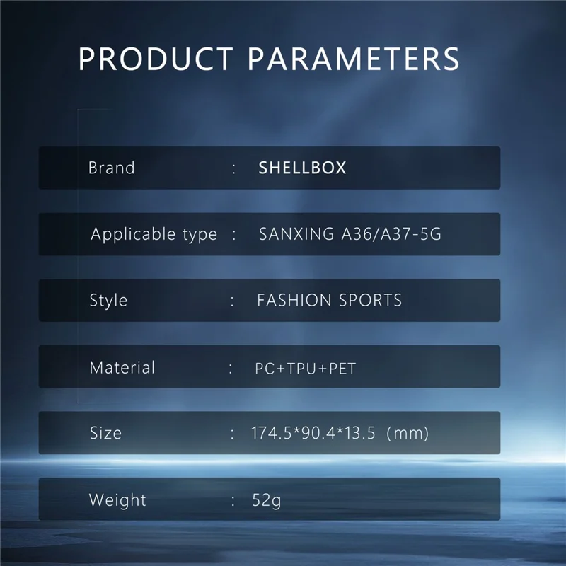 REDPEPPER A Series For Samsung Galaxy A37 5G / A36 5G Case Clear Back IP68 Waterproof Phone Cover - Black