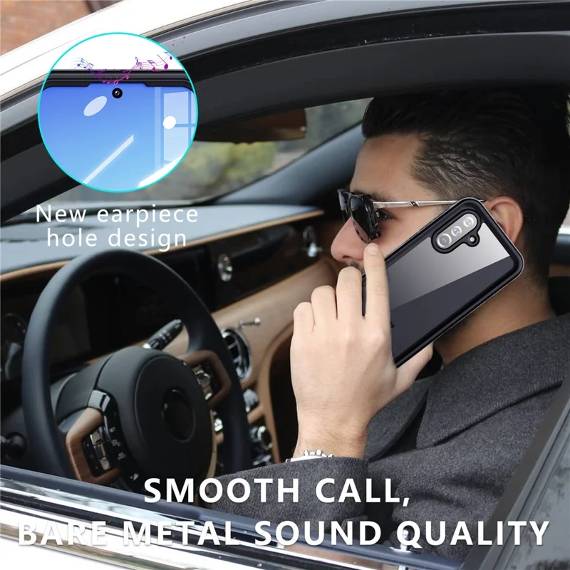 REDPEPPER A Series For Samsung Galaxy A37 5G / A36 5G Case Clear Back IP68 Waterproof Phone Cover - Black