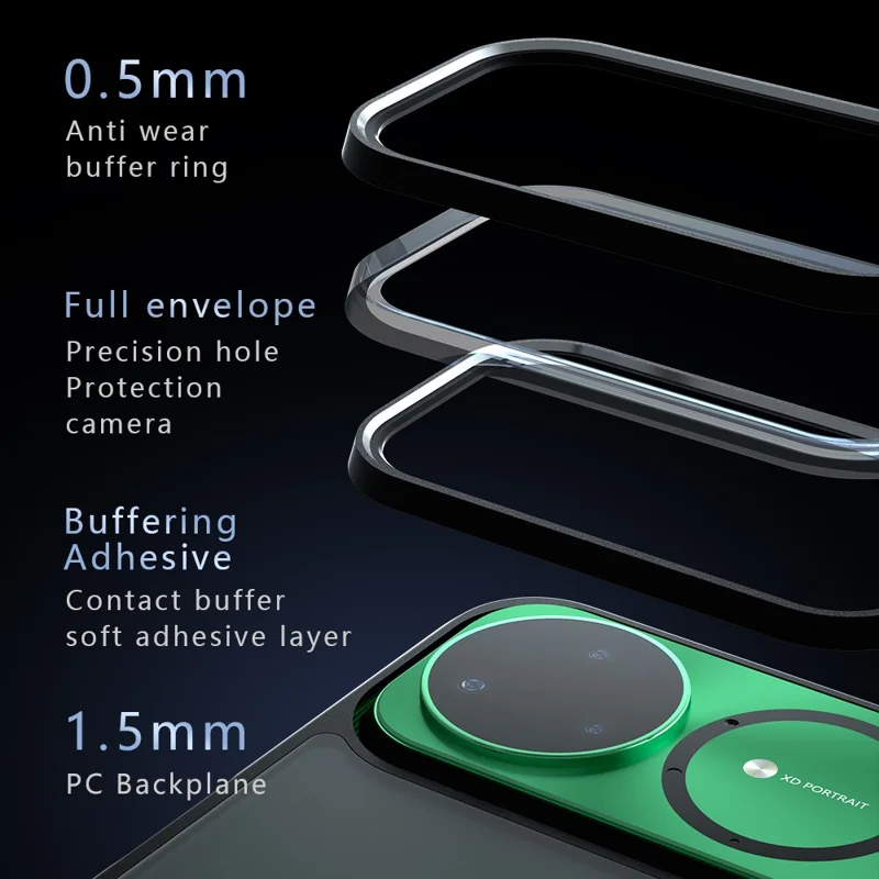 Coque pour Huawei nova 15 Pro 5G / nova 15 Ultra 5G, housse anti-chocs en TPU + PC - Transparent