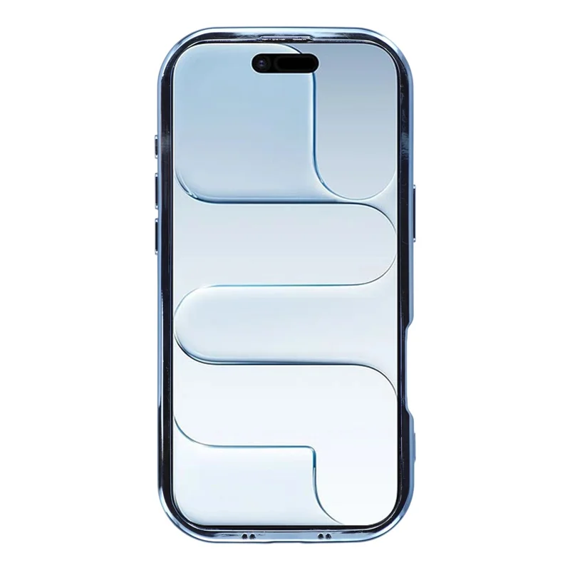 For iPhone Air Case Electroplated TPU Shell Meteorite Texture Phone Cover - Blue