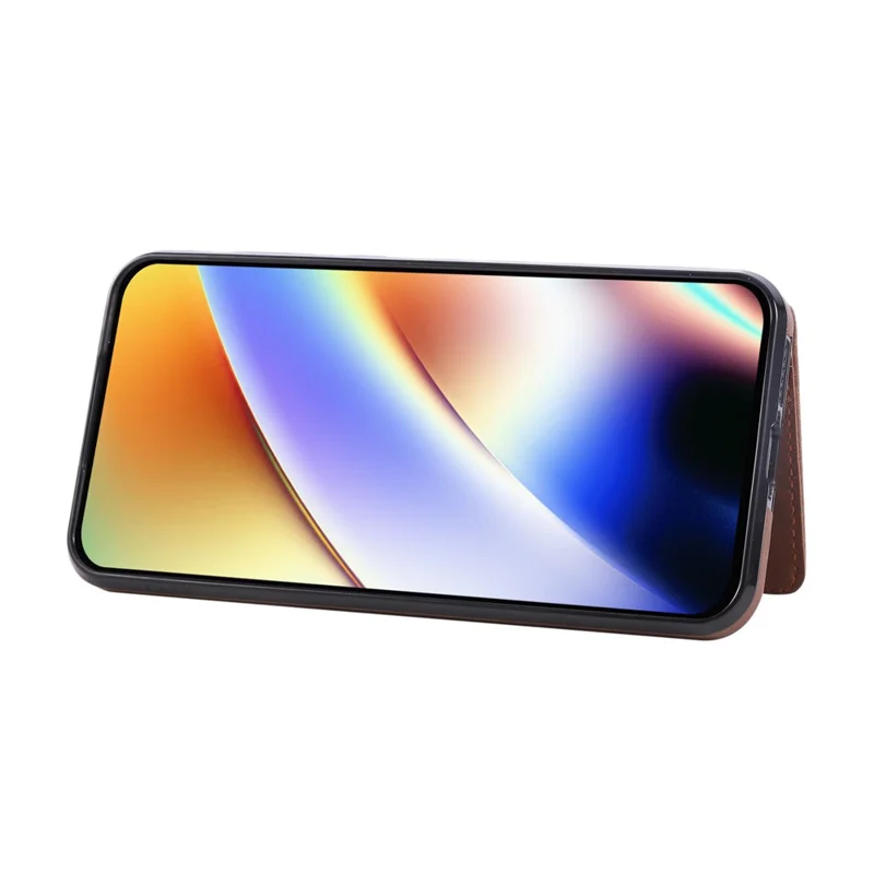 Voor Samsung Galaxy S26 Hoesje met Pasjeshouder en Steun in Leer + TPU met Ringhouder - Bruin