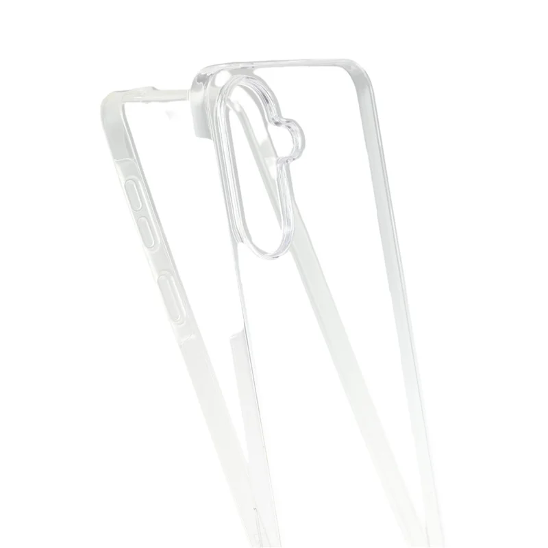 For Samsung Galaxy A57 5G Case TPU Frame Clear Acrylic Back Cover with PET Film - Transparent