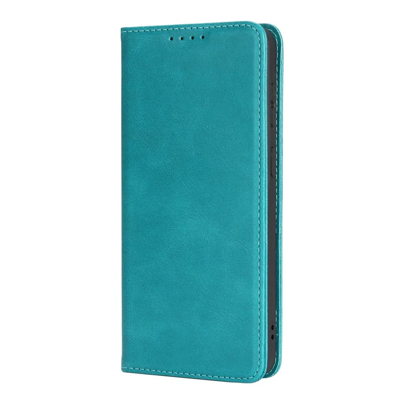 For Samsung Galaxy A57 5G Case PU Leather Calf Textured Magnetic Closing Smart Phone Cover - Sky Blue