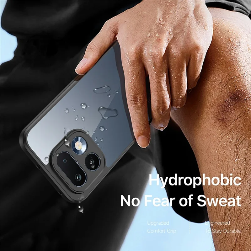 DUX DUCIS Aimo Serie für Realme 16 Pro 5G Hülle PC + TPU, transparenter Rücken, Handyhülle (REACH-Zertifizierung) – Schwarz