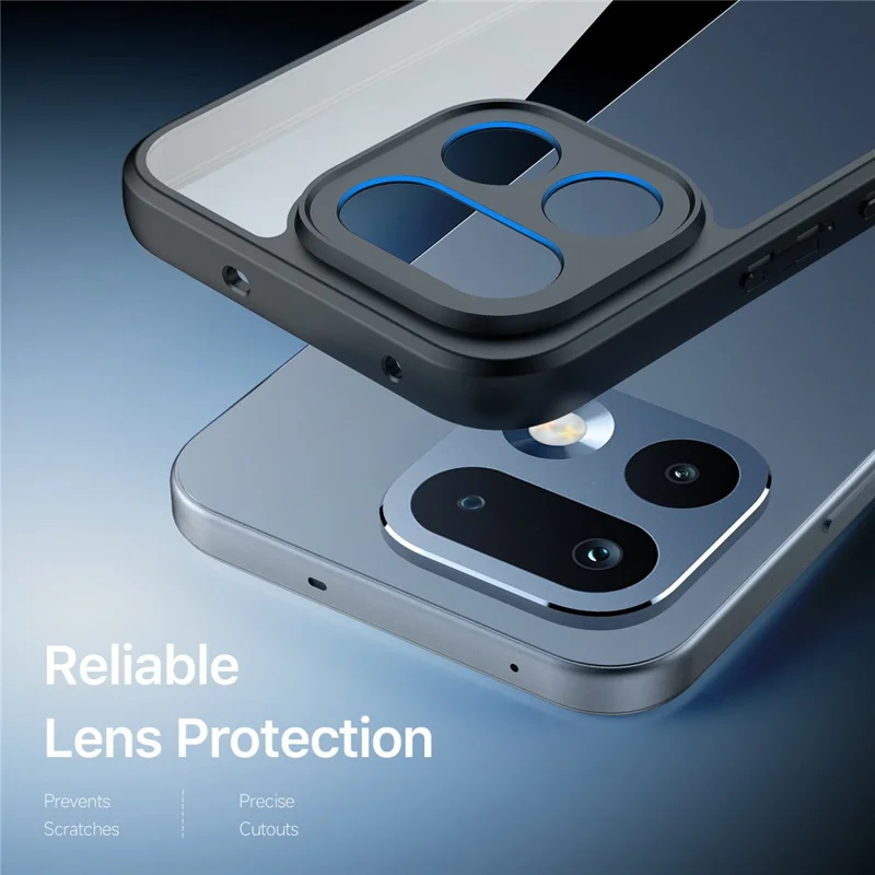 DUX DUCIS Aimo Serie für Realme 16 Pro 5G Hülle PC + TPU, transparenter Rücken, Handyhülle (REACH-Zertifizierung) – Schwarz