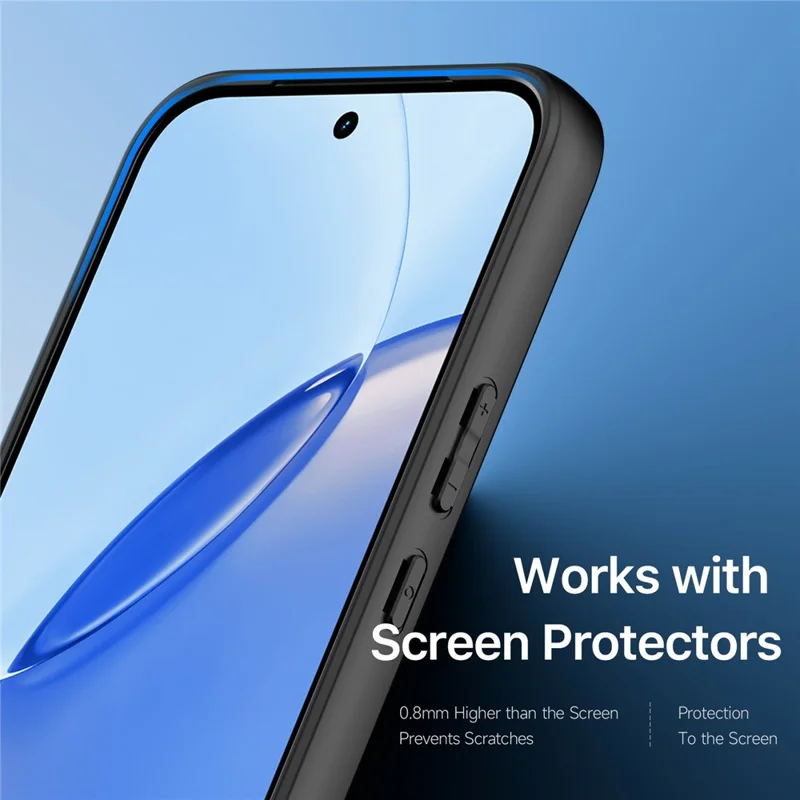 DUX DUCIS Aimo Serie für Realme 16 Pro 5G Hülle PC + TPU, transparenter Rücken, Handyhülle (REACH-Zertifizierung) – Schwarz
