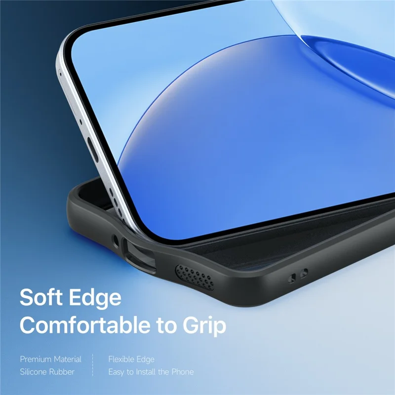 DUX DUCIS Aimo Serie für Realme 16 Pro 5G Hülle PC + TPU, transparenter Rücken, Handyhülle (REACH-Zertifizierung) – Schwarz