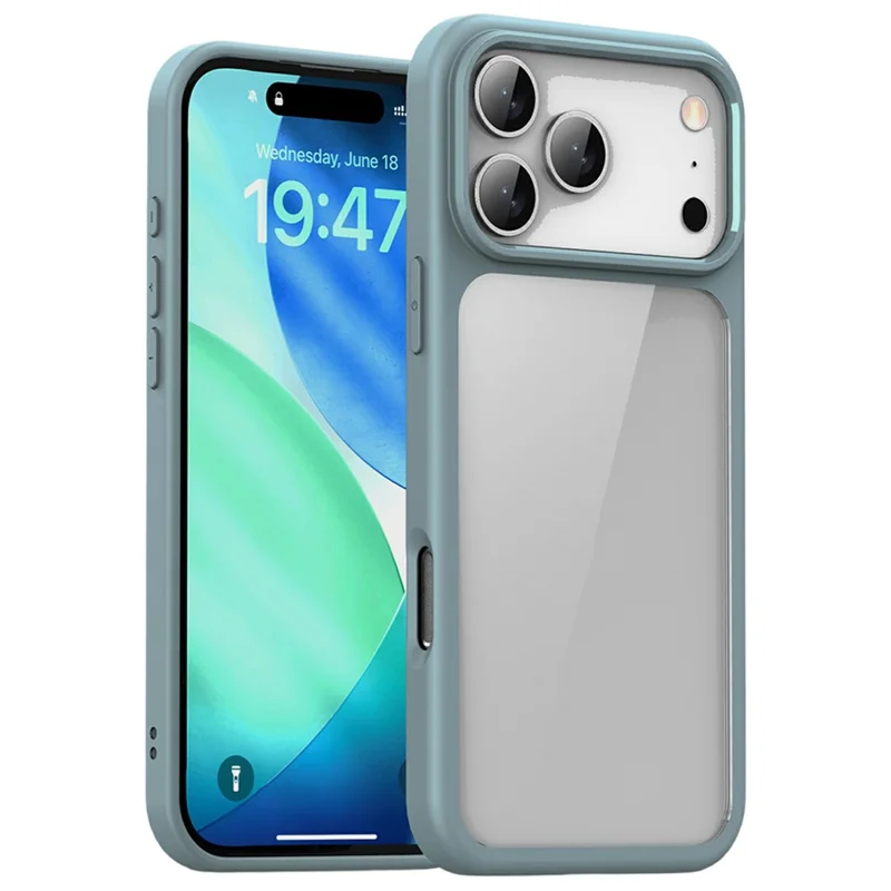 Bulk Purchasing For iPhone 17 Pro Case Hard PC + Soft TPU Shockproof Phone Back Cover - Green