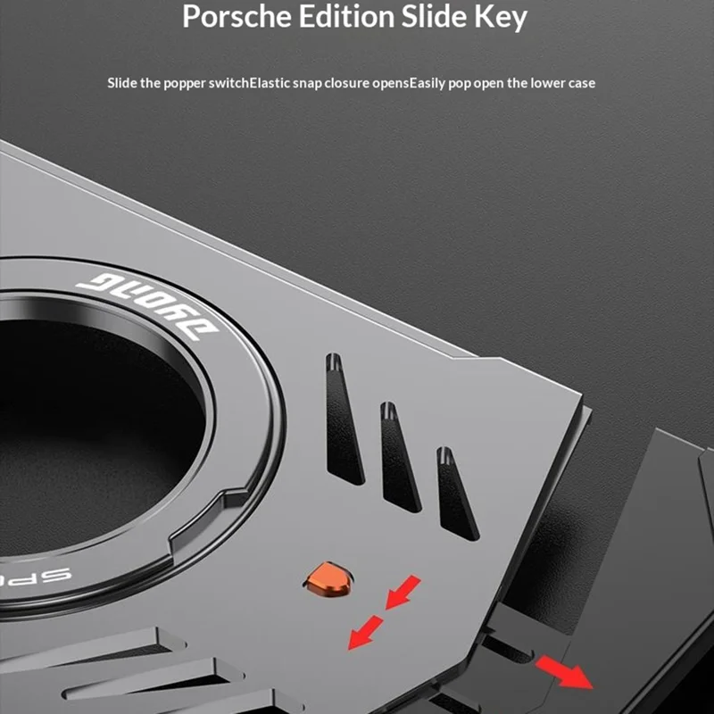 DYONG For Huawei Mate X7 Metal Case Snap-Open Design Heat Dissipation Shockproof Phone Cover - Titanium Grey