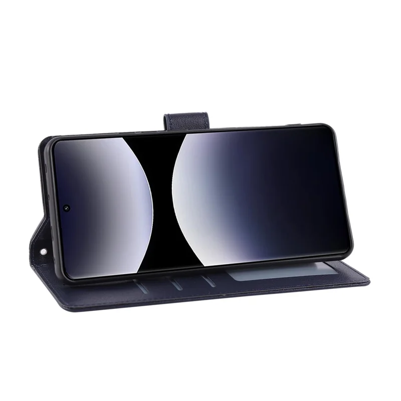 For Xiaomi Poco M8 Pro 5G / Redmi Note 15 Pro+ 5G (Global)	 Case PU Leather Wallet Stand Phone Cover with Wrist Strap - Blue