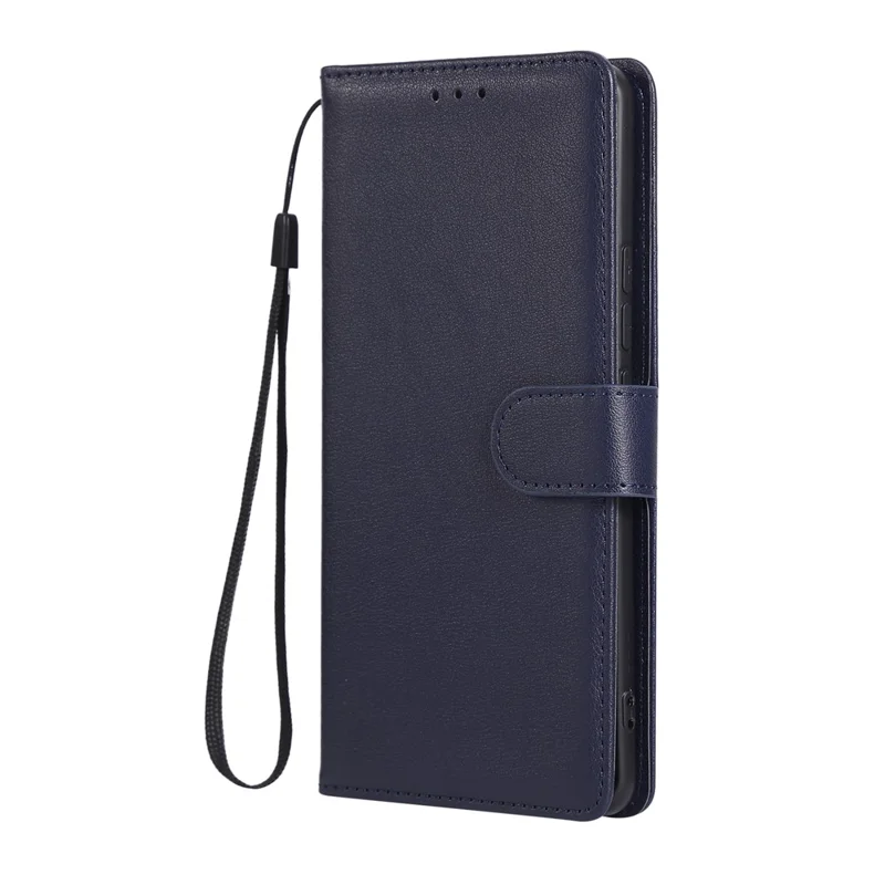 For Xiaomi Poco M8 Pro 5G / Redmi Note 15 Pro+ 5G (Global)	 Case PU Leather Wallet Stand Phone Cover with Wrist Strap - Blue