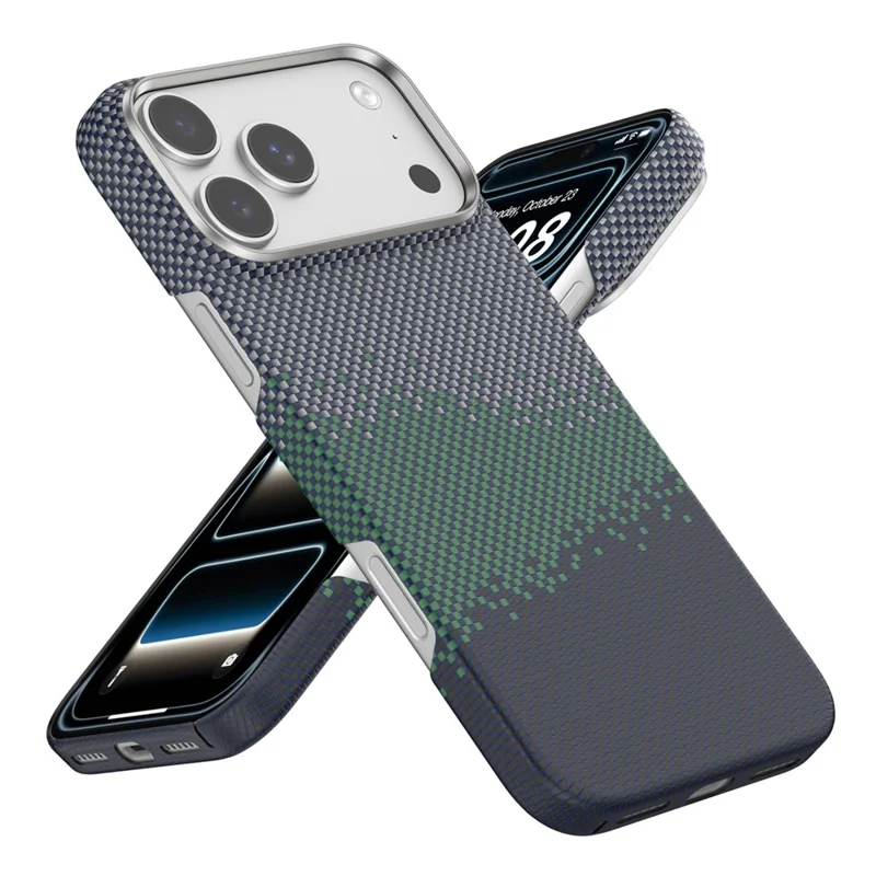 SOOPII For iPhone 17 Pro Case Compatible with MagSafe Ultra Thin Aramid Fiber Phone Cover - Gradient Color