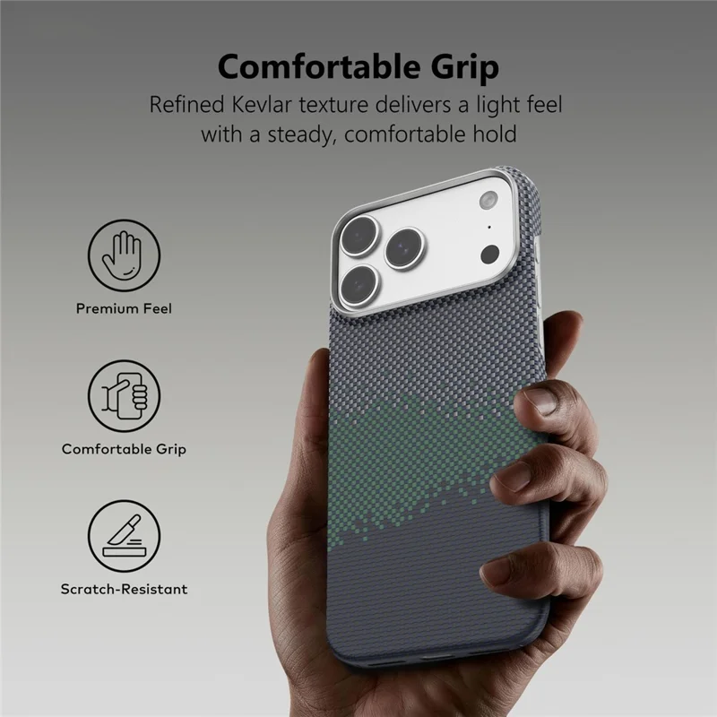 SOOPII For iPhone 17 Pro Case Compatible with MagSafe Ultra Thin Aramid Fiber Phone Cover - Gradient Color