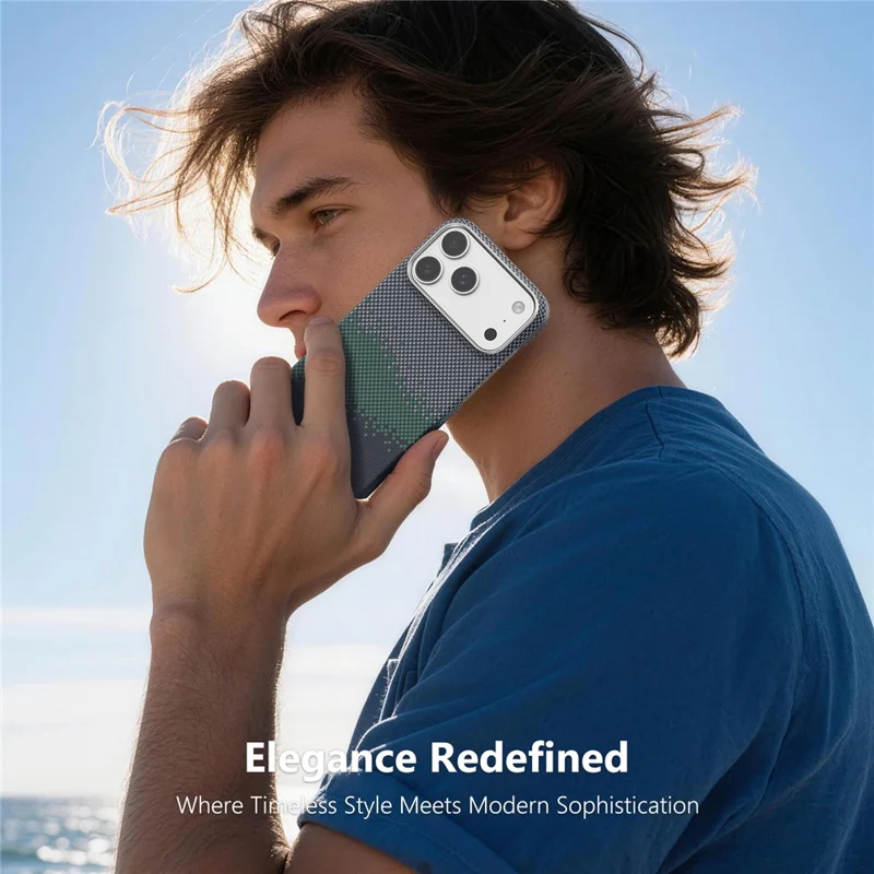 SOOPII For iPhone 17 Pro Case Compatible with MagSafe Ultra Thin Aramid Fiber Phone Cover - Gradient Color