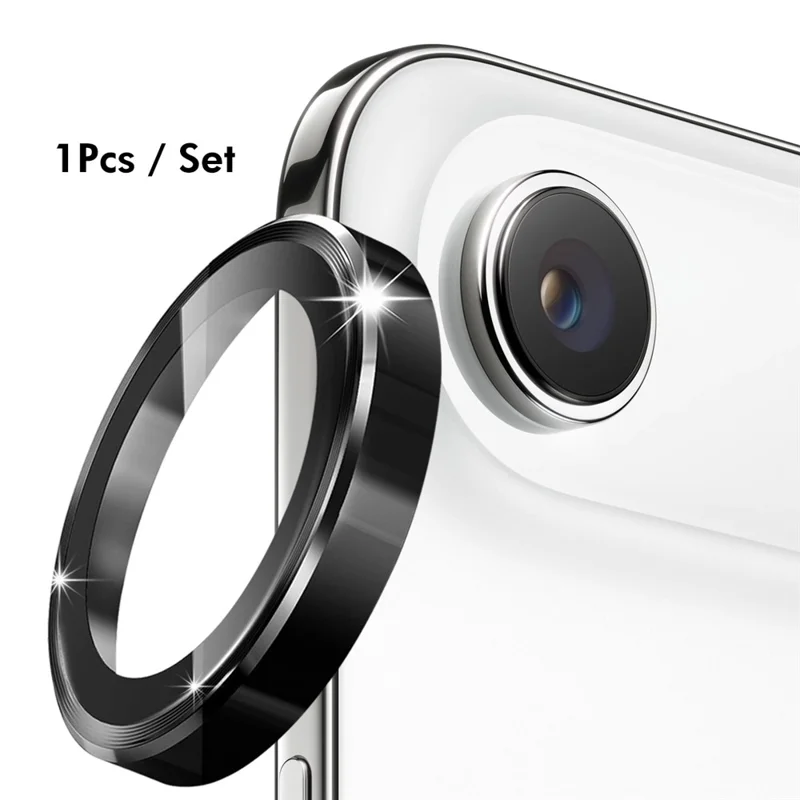 ENKAY HAT PRINCE Für iPhone Air Magnetisches Case PC Transparente Handyhülle mit 9H Displayschutz + Aluminiumlegierter Kameraobjektivschutz Kompatibel mit MagSafe - Orange