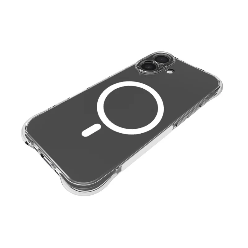 Bulk Purchasing For iPhone 17 Magnetic Case TPU Anti-drop Phone Back Cover Compatible with MagSafe - Transparent