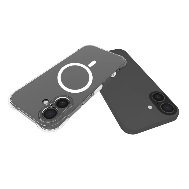 Bulk Purchasing For iPhone 17 Magnetic Case TPU Anti-drop Phone Back Cover Compatible with MagSafe - Transparent