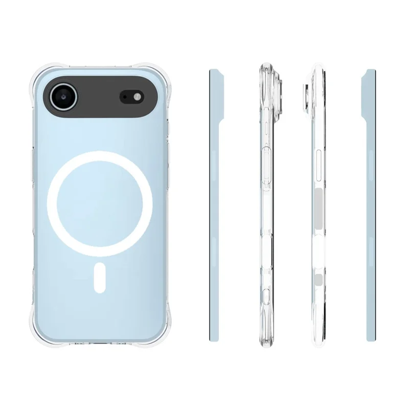 Bulk Purchasing For iPhone Air Magnetic Case TPU Anti-drop Phone Back Cover Compatible with MagSafe - Transparent