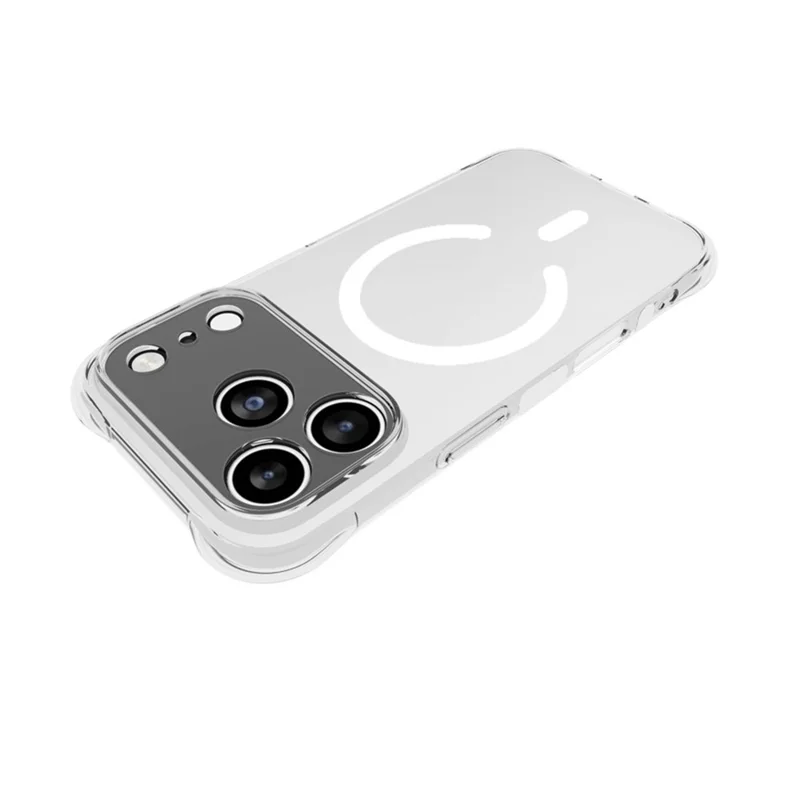 Bulk Purchasing For iPhone 17 Pro Magnetic Case TPU Anti-drop Phone Back Cover Compatible with MagSafe - Transparent