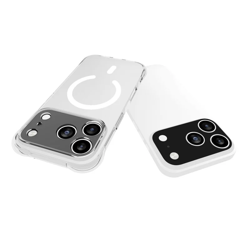 Bulk Purchasing For iPhone 17 Pro Magnetic Case TPU Anti-drop Phone Back Cover Compatible with MagSafe - Transparent