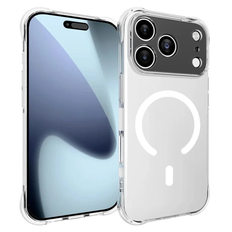 Bulk Purchasing For iPhone 17 Pro Max Magnetic Case TPU Anti-drop Phone Back Cover Compatible with MagSafe - Transparent