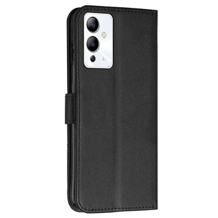 Для Infinix Note 12i Stitching Cute Chete Phone Cover Coverse Colletable Stand Full Protection Folio Flip Flip Case с Ремешком - Черный