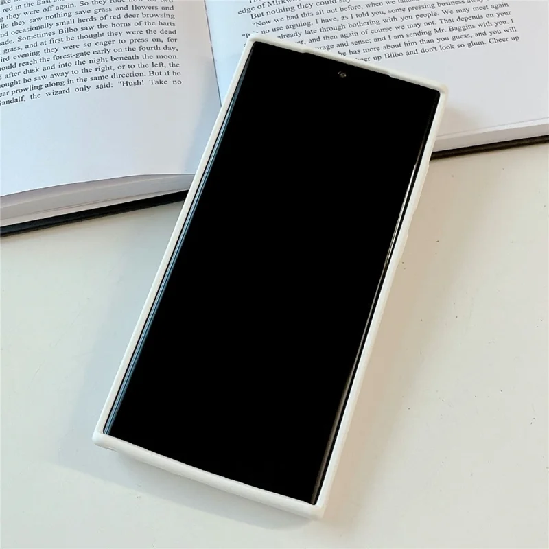 For Samsung Galaxy S26 Ultra Cell Phone Case Liquid Silicone Dropproof Cover - White