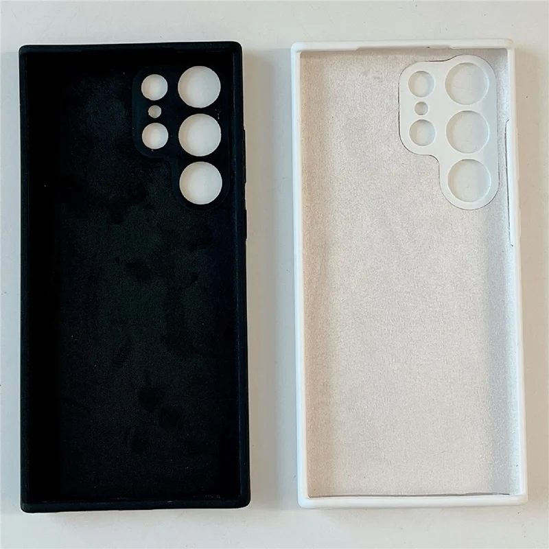 For Samsung Galaxy S26 Ultra Cell Phone Case Liquid Silicone Dropproof Cover - White