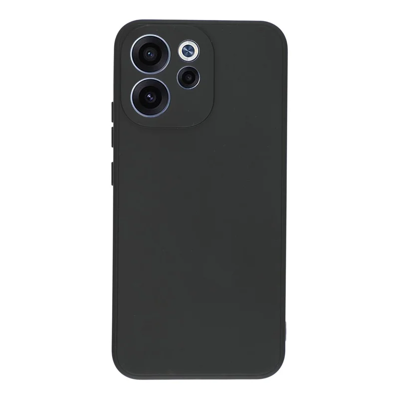 For Oppo Reno15 F 5G Case Precise Cutouts Straight Edge TPU Shockproof Phone Cover - Black