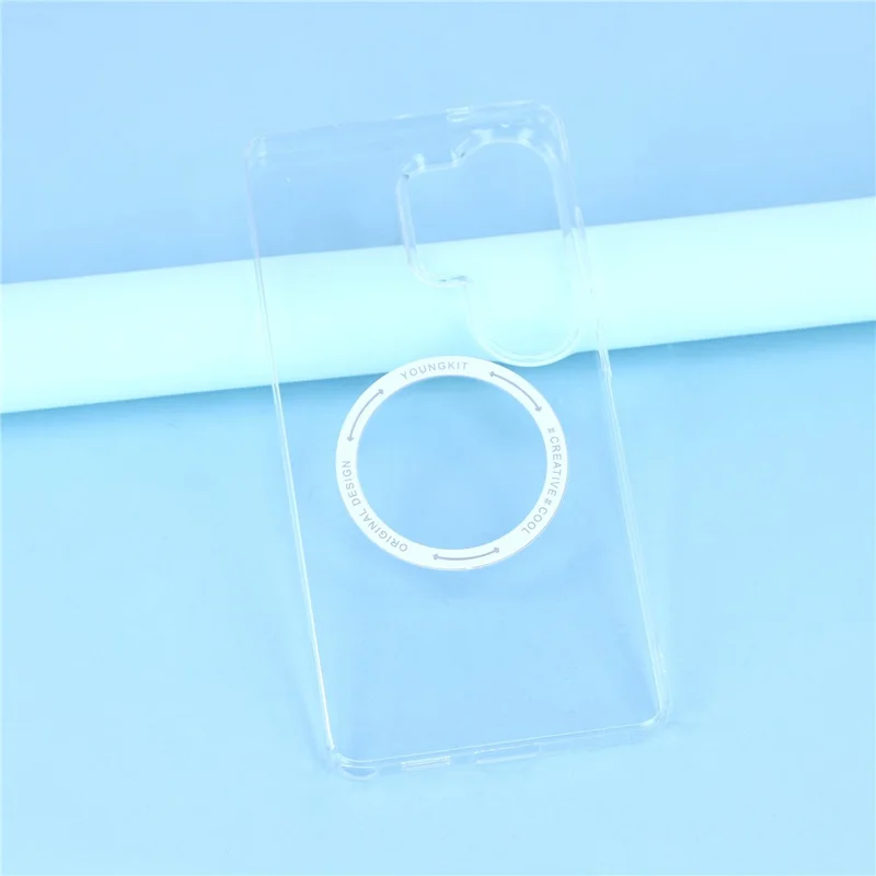 YOUNGKIT For Samsung Galaxy S26 Ultra Magnetic Case Hard PC Phone Back Cover - Transparent