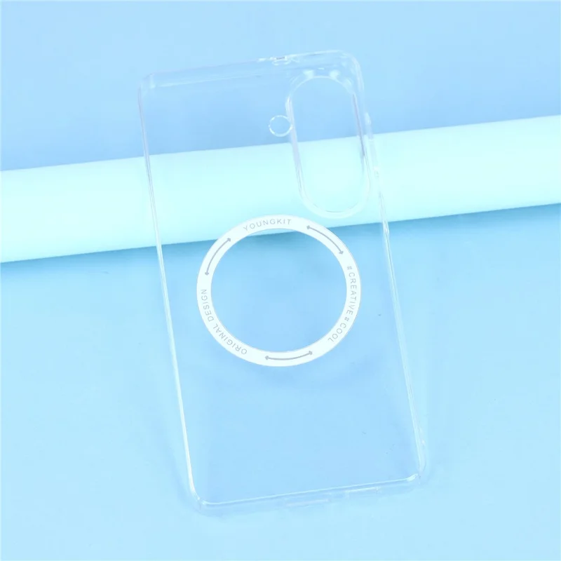 YOUNGKIT For Samsung Galaxy S26+ Magnetic Case Hard PC Phone Back Cover - Transparent